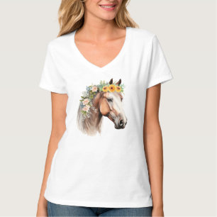 T-shirt Chemise de cheval mignonne, Chemise de cheval, fle