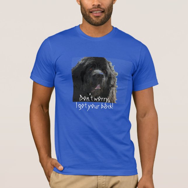 T-shirt Chemise de chien de Terre-Neuve (Devant)