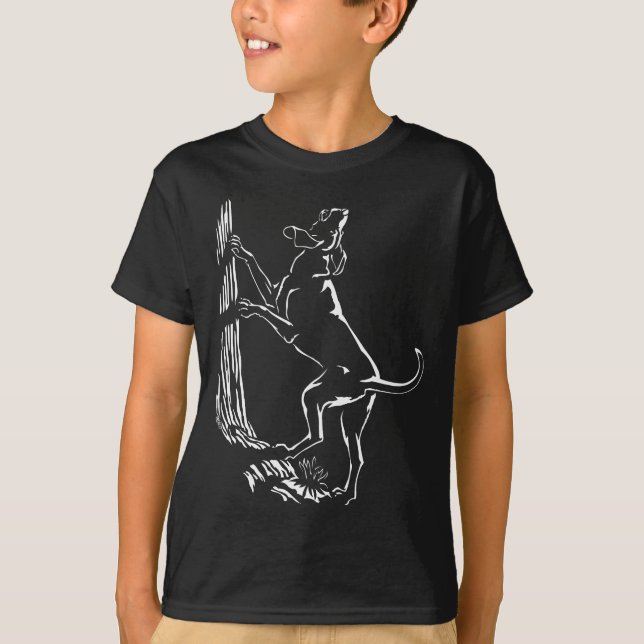 T-shirt Chemise de chien du Coonhound de l'enfant de (Devant)