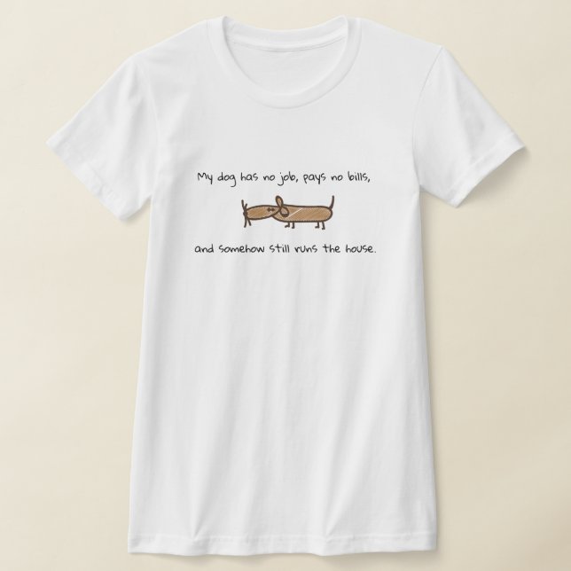 T-shirt Chemise de chien parasite (Poser)