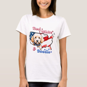 T-shirt Chemise de chien patriotique Doodé