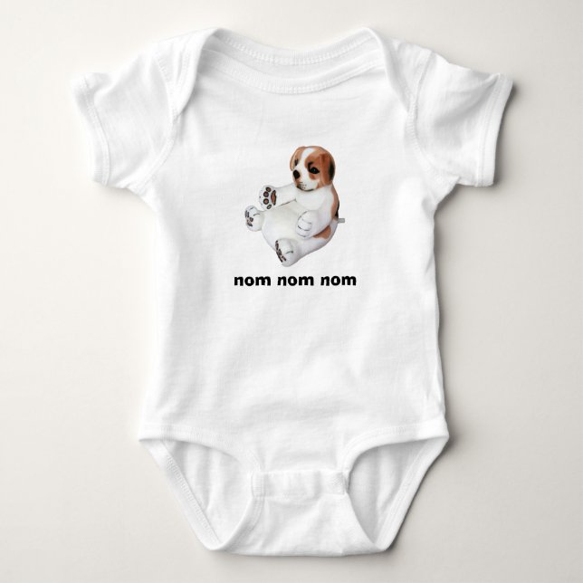 T-shirt Chemise de chiot de Nom Nom Nom (Devant)