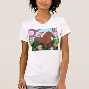 T-shirt Chemise de chiot de teckel