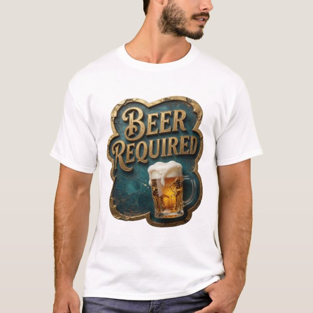 T-shirt Chemise de citation de BIÈRE MODERNE REQUISE (Devant)