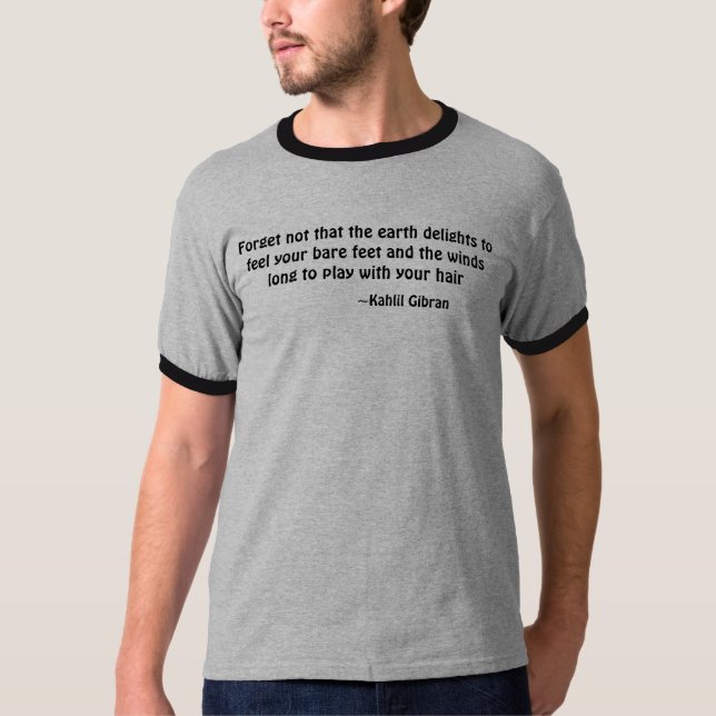 T-shirt Chemise de citation de nature (Devant)