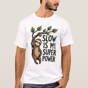 T-shirt Chemise de citation de paresseux rétro drôle vie l