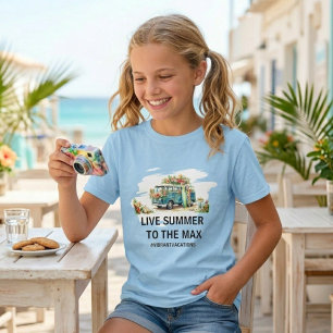 T-shirt Chemise de citation de phrase personnalisée d'été