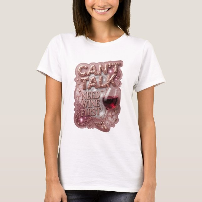 T-shirt Chemise de citation d'or Sharp CAN'T TALK NEED WIN (Devant)