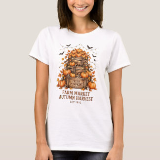T-shirt Chemise de citrouilles de récolte automnale du mar