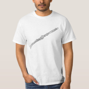 T-shirt Chemise de clarinette prête pour vos propres mots