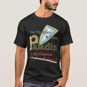 T-shirt Chemise de classe de Paladin RPG