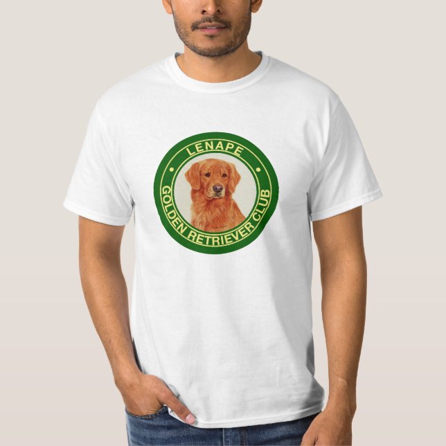 T-shirt Chemise de club de golden retriever de Lenape (Devant)