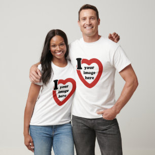 T-shirt Chemise de coeur de la Saint Valentin