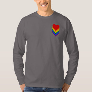 T-shirt Chemise de coeurs de fierté de LGBT