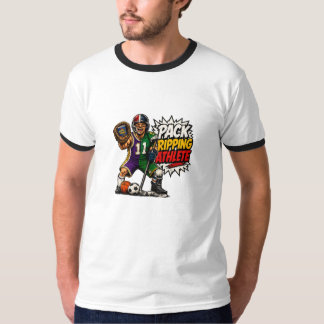 T-shirt Chemise de collectionneur de cartes de sport athlè