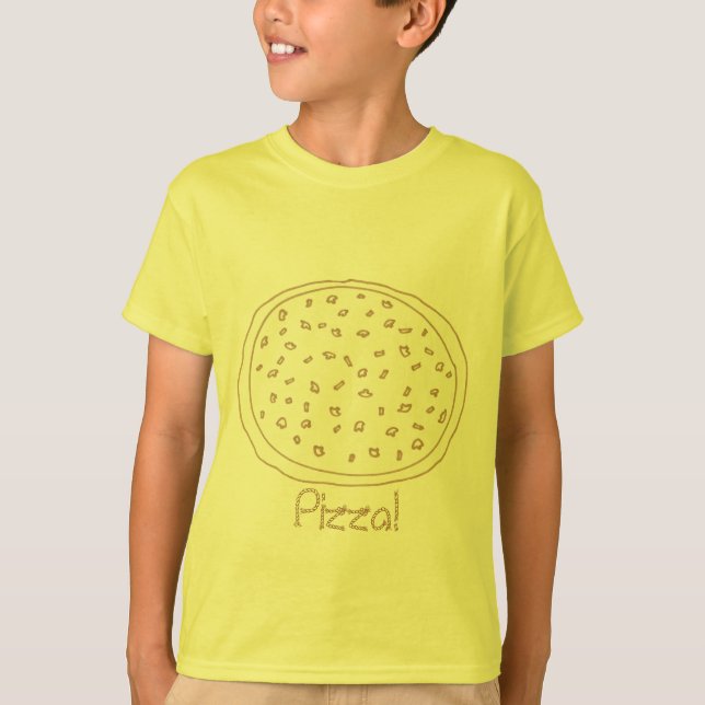T-shirt Chemise de coloration - Pizza Dough avec Toppings (Devant)