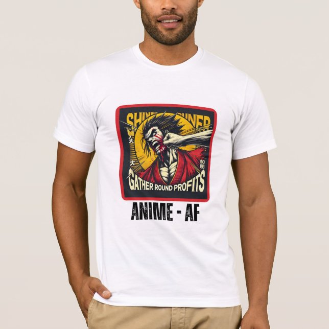 T-shirt Chemise de combat Anime (Devant)