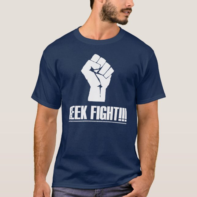 T-shirt Chemise de combat de geek (Devant)