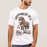 Chemise de conception de cheval miniature gravure