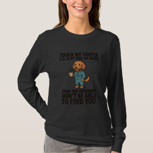T-shirt Chemise de conception de gravure vintage de chien