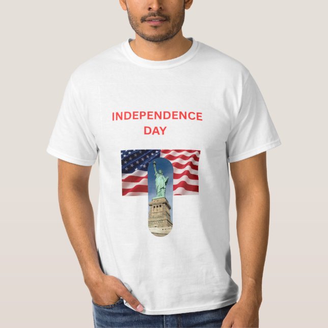 T-shirt Chemise de conception de jour de l'indépendance  (Devant)