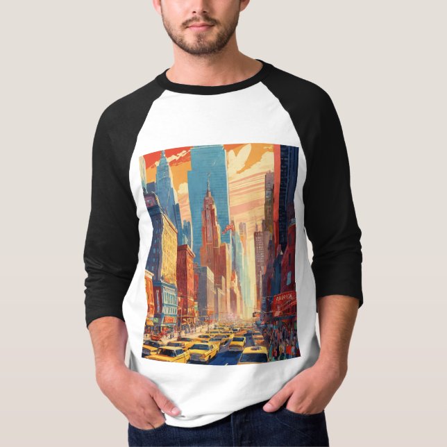 T-shirt Chemise de conception de la ville de la circulatio (Devant)