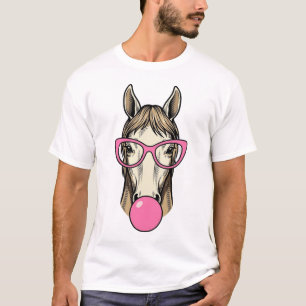T-shirt Chemise de conception de lunettes roses Vintage Ch