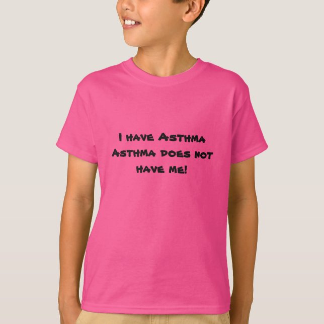 T-shirt Chemise de conscience d'asthme de la jeunesse (Devant)