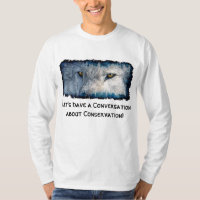 Chemise de conservation de la faune du loup gris