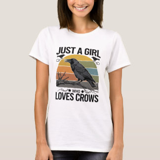 T-shirt Chemise de corbeau Drôle Oiseaux Lover Crow