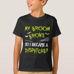 T-shirt Chemise de costume Halloween Dispatcher drôle faci