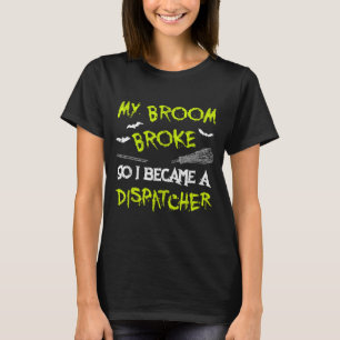 T-shirt Chemise de costume Halloween Dispatcher drôle faci