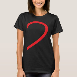 T-shirt Chemise de couple d'amour côté droit à moitié cœur