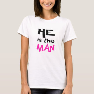 T-shirt Chemise de couples il est l'homme