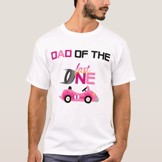 T-shirt Chemise de course Girl Fast ONE pour papa (Devant)