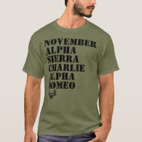 Chemise de course Stock Alphabet Militaire