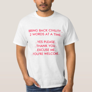 T-SHIRT CHEMISE DE COURTOISIE