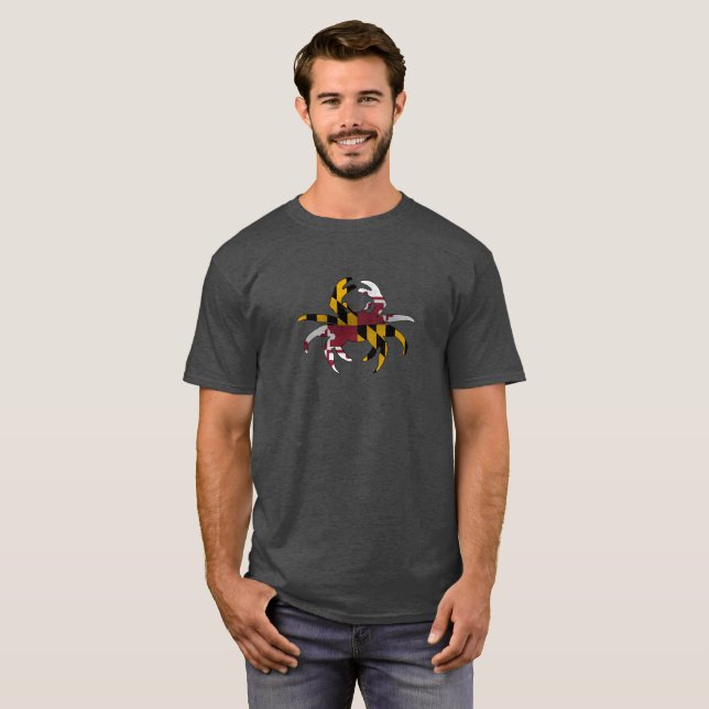 T-shirt Chemise de crabe du Maryland (Devant entier)