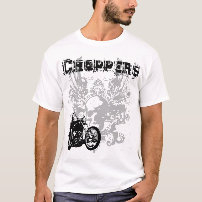 T-shirt Chemise de crâne de couperets (Devant)