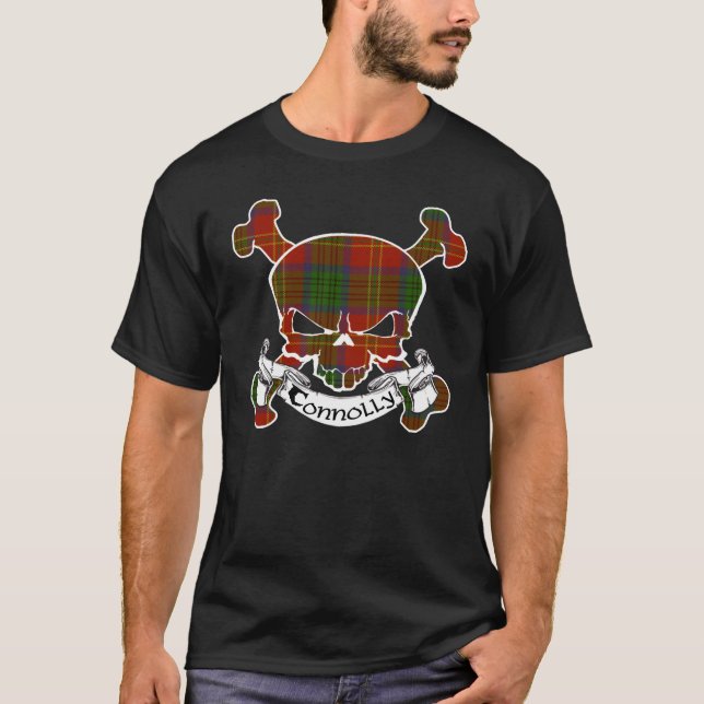T-shirt Chemise de crâne de tartan de Connolly (Devant)