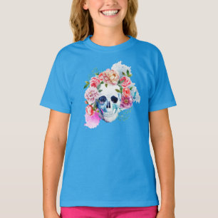 T-shirt Chemise de crâne d'Elegant Dia de los Muertos