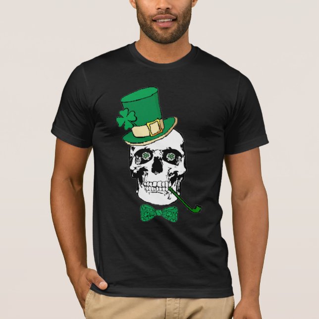 T-shirt Chemise de crâne du jour de St Patrick (Devant)