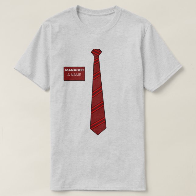 T-shirt Chemise de cravate de directeur (Design devant)
