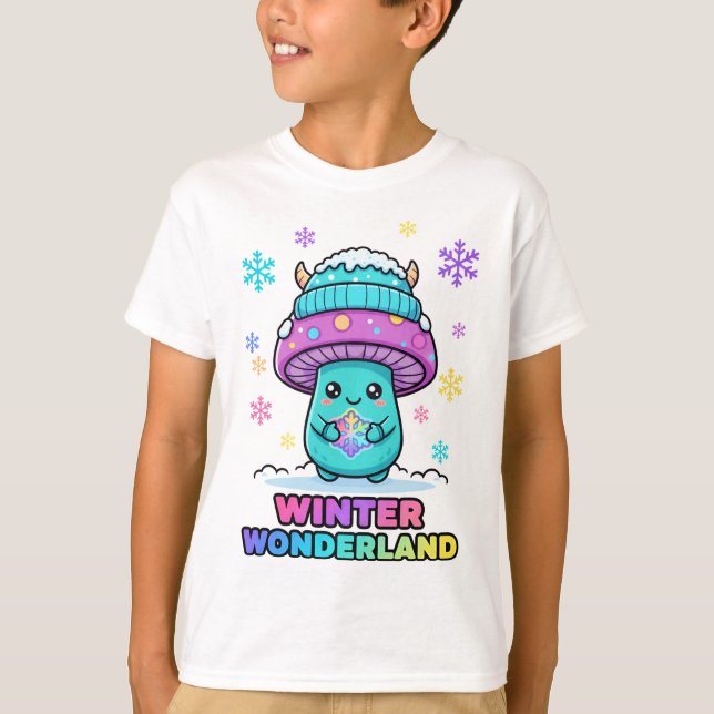 T-shirt Chemise de créature de merveilleux hiver (Devant)