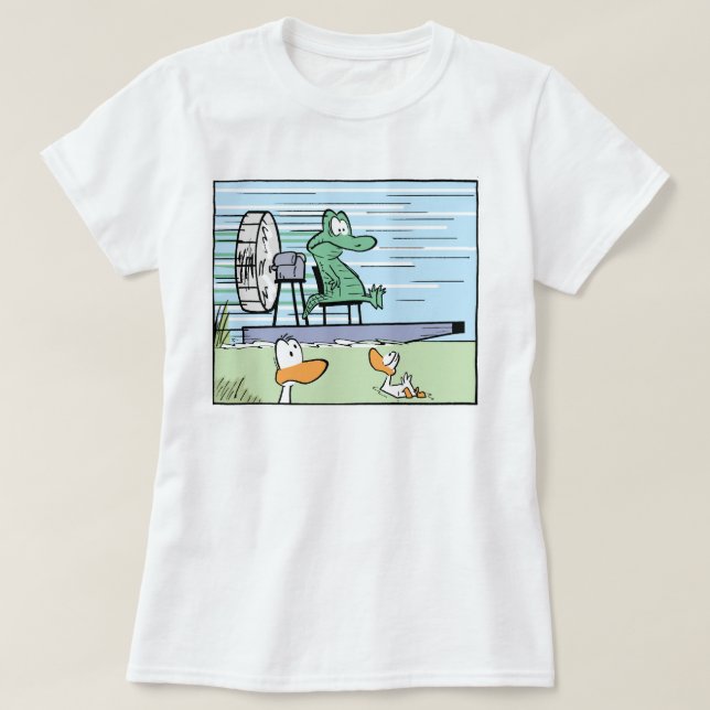 T-shirt Chemise de crocodile de la bande dessinée des (Design devant)