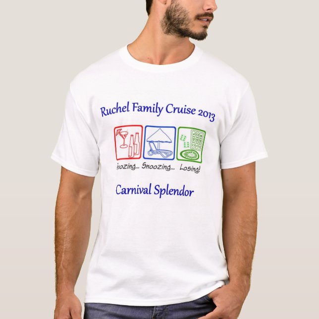 T-shirt Chemise de croisière de famille de Ruchel (Devant)