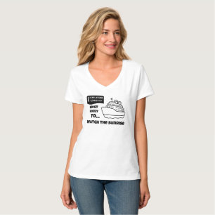 T-shirt Chemise de croisière drôle Plus susceptible de reg