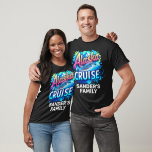 T-shirt Chemise de croisière personnalisée en Alaska pour 
