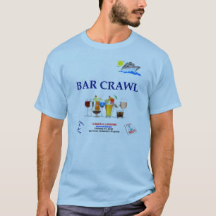 T-shirt Chemise de croisières Bar Crawl - Personnaliser -