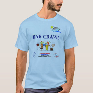 T-shirt Chemise de croisières Bar Crawl - Personnaliser - 